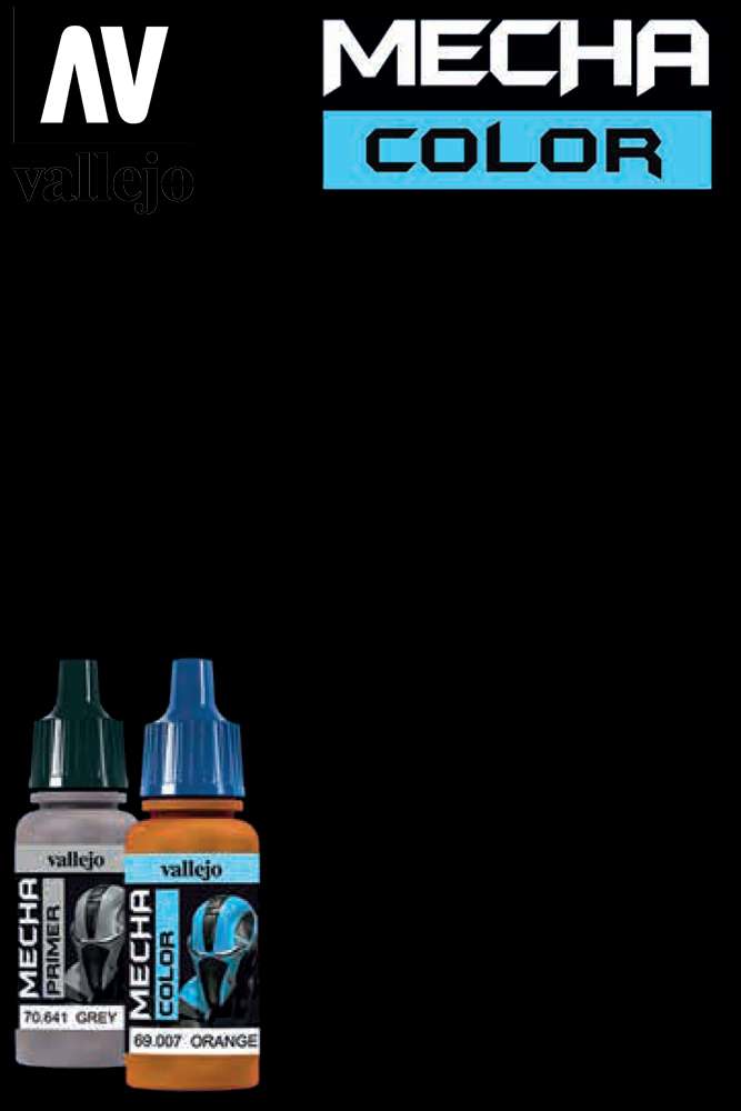 Mecha Color 69042 Pure Black - Vattentålig Akrylfärg vallejo