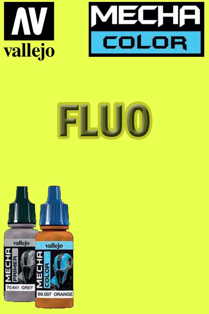 Mecha Color 69054 Gul Fluorescent - Akrylfärg för Modeller vallejo