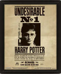 HARRY POTTER WANTED 3D LENTICULAR POSTER