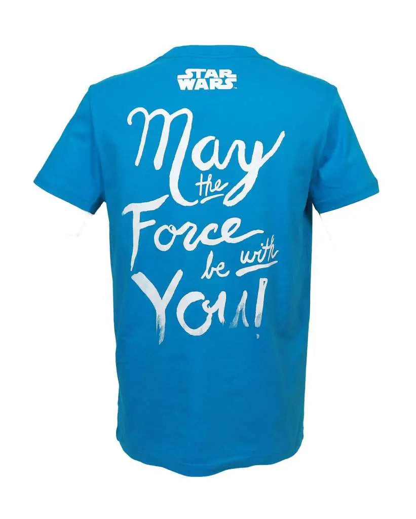T-Shirt Star Wars Rey Light Side Blå Kille