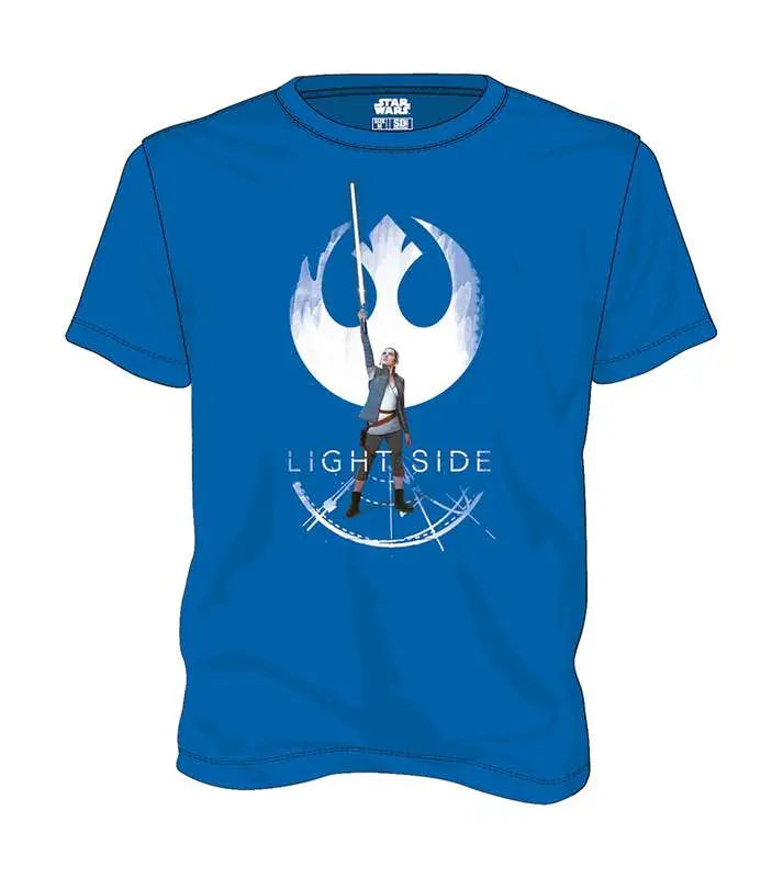 T-Shirt Rey Light Side Blue Boy - Star Wars EP VIII