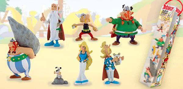 Asterix galliska byn tub 7 figurer