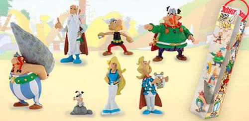 Asterix Galliska byn Figurset i Tub med 7 Figurer - Robotto