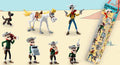 Lucky Luke Tube med 7 PVC Mini Figurer plastoy