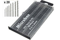 Microbox borrbits set (20) 0.3-1.6mm - Robotto