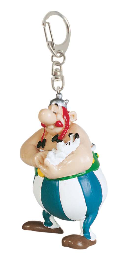 Asterix Obelix med Idefix Nyckelring plastoy