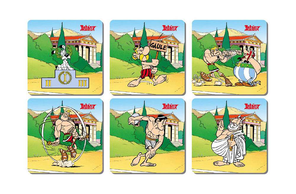 Asterix Olympiska Spel 6 Underlägg Set sd toys