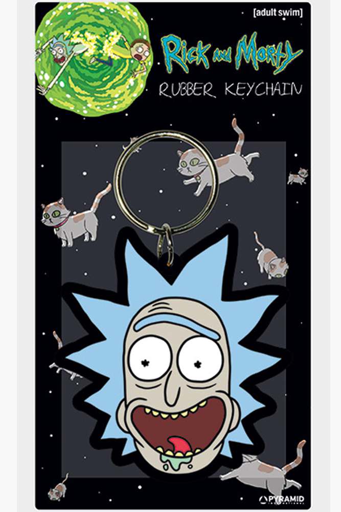 Rick and Morty Rick Crazy Smile Nyckelring pyramid international