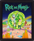 RICK AND MORTY PORTAL POSTER 3D LENT. - bild 1