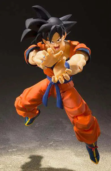 Dragon Ball Z Son Goku Saiyan Uppvuxen På Jorden SH Figuarts Actionfigur