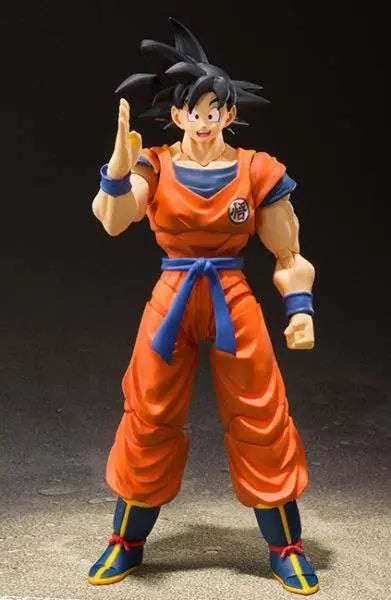 Dragon Ball Z Son Goku Saiyan Uppvuxen På Jorden SH Figuarts Actionfigur