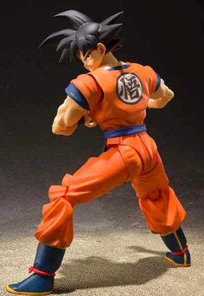 Dragon Ball Z Son Goku Saiyan Uppvuxen På Jorden SH Figuarts Actionfigur