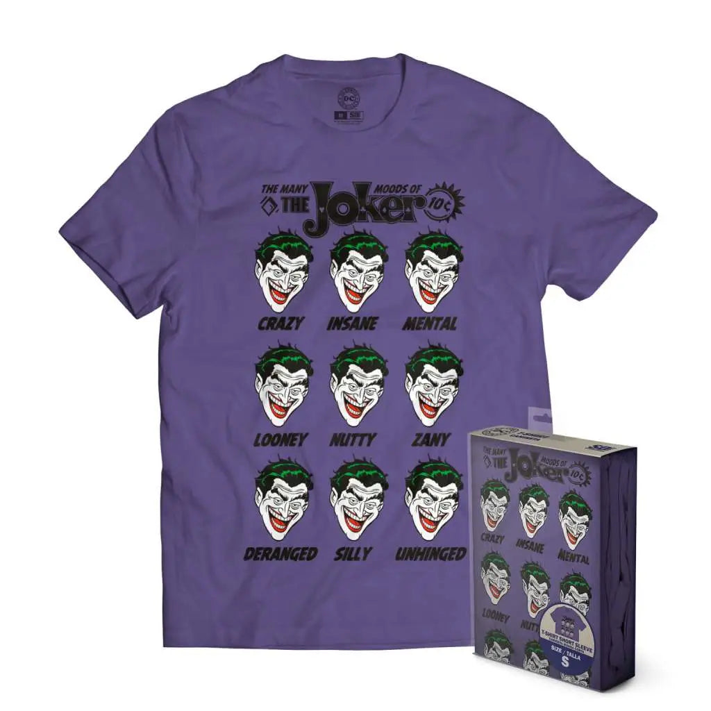 T-Shirt DC The Joker Moods Purple - M
