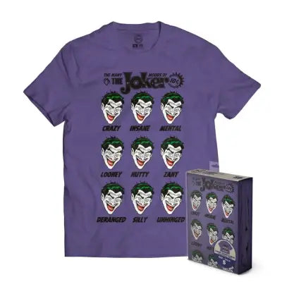 T-Shirt DC The Joker Moods Purple - M