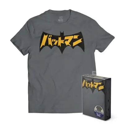 T-Shirt DC Batman Japanese Logo Grey - S