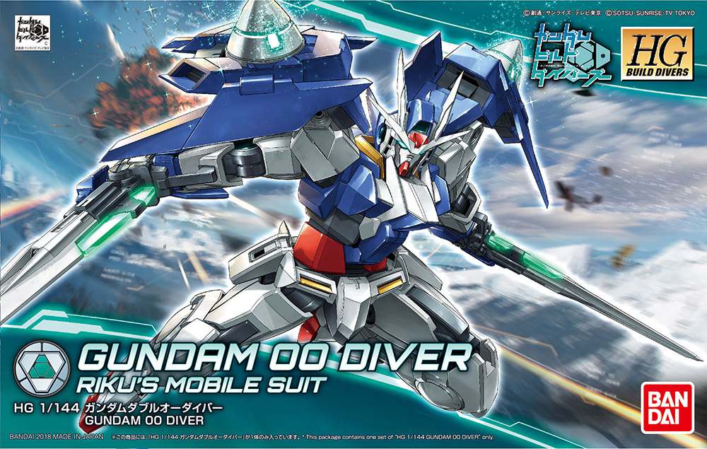 Hgbd Gundam 00 Diver 1/144 - Byggsats för Modellbyggare bandai model kit gunpla