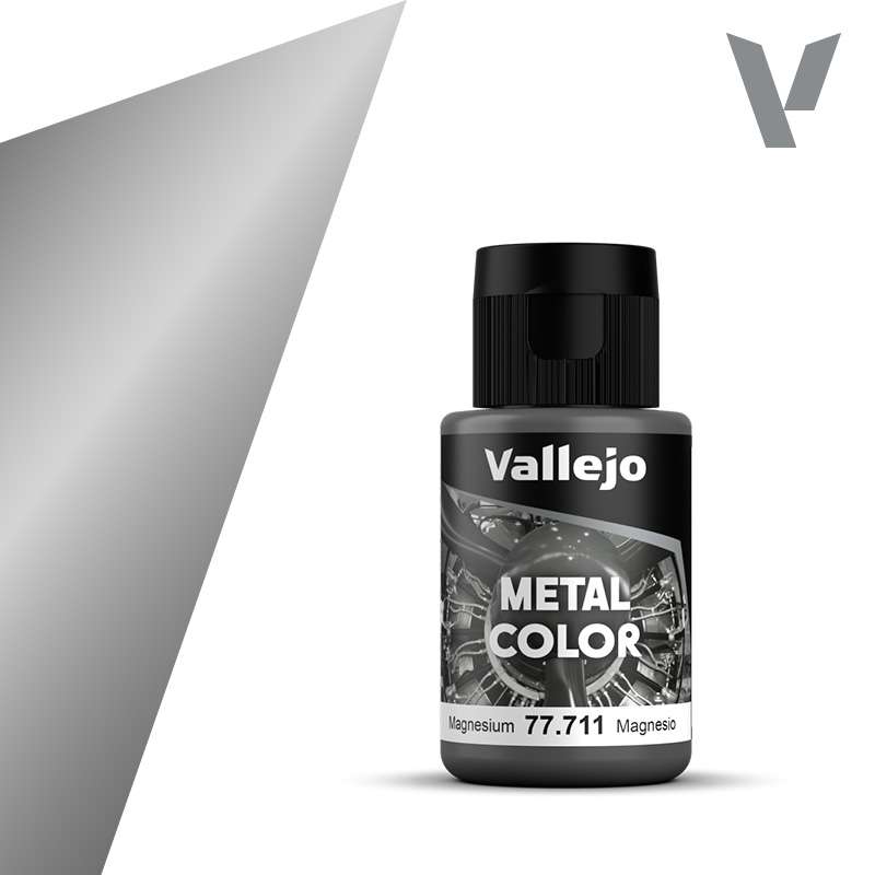 Metal Color 77711 Magnesium - Vattengående Metallicfärg för Airbrush vallejo
