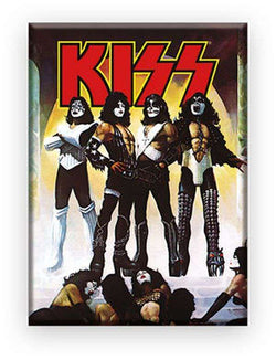 Kiss Love Gun Flat Magnet - Robotto