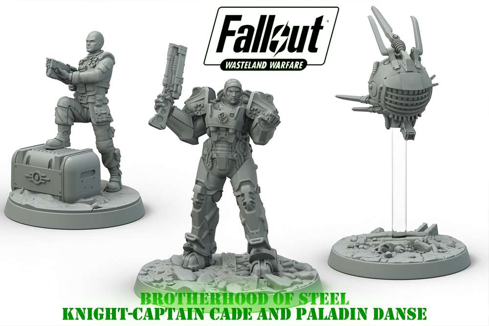 Fallout Wasteland Warriors: Captain Cade & Paladin Danse Figur modiphius