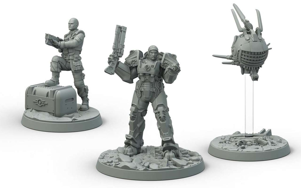 Fallout Wasteland Warriors: Captain Cade & Paladin Danse Figur modiphius