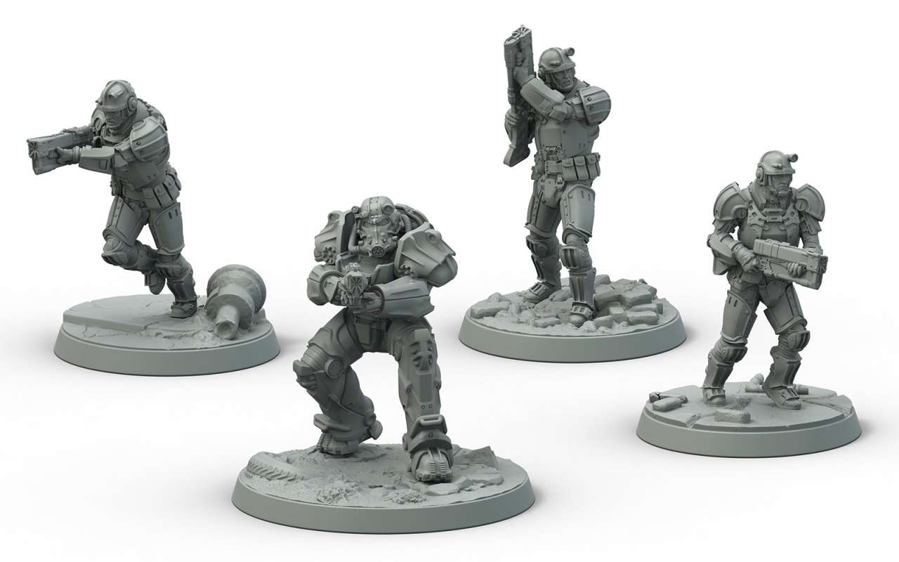 Fallout: Wasteland Warfare - Brotherhood of Steel Frontline Knights modiphius