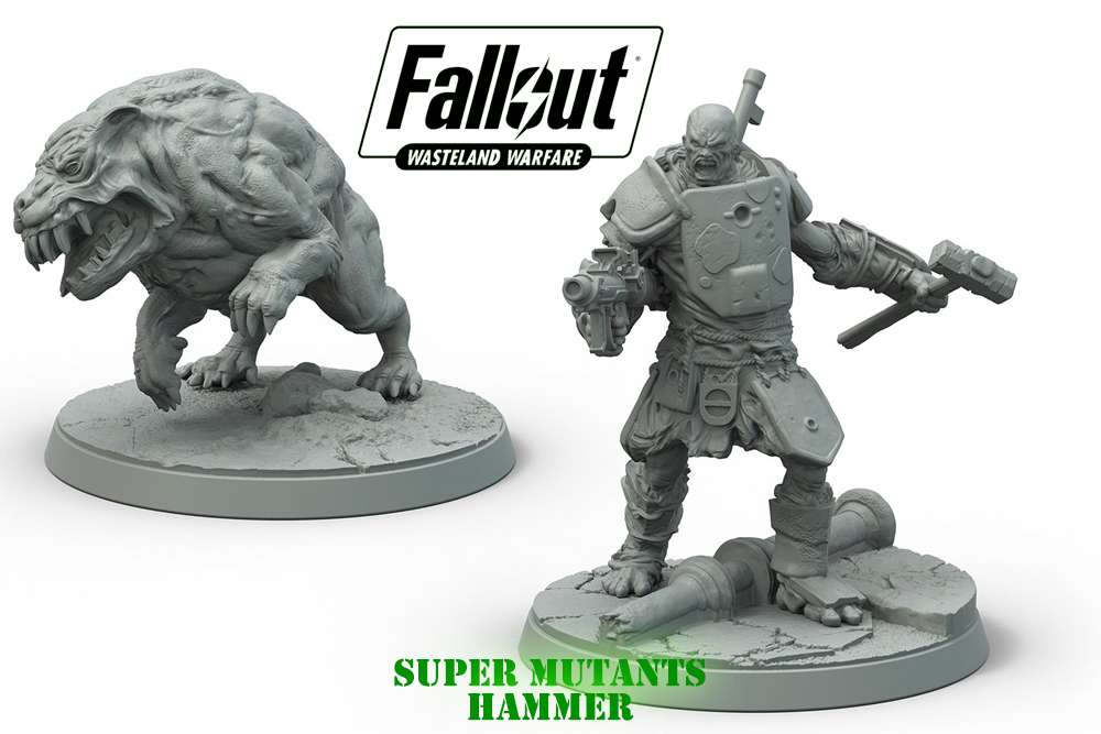 Fallout: Wasteland Warfare Super Mutants Hammer Set modiphius