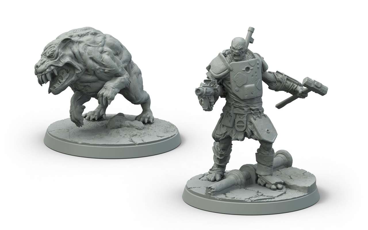Fallout: Wasteland Warfare Super Mutants Hammer Set modiphius