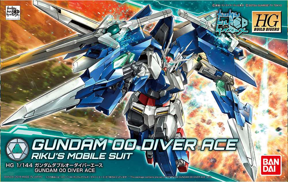 Hgbd Gundam 00 Diver Ace 1/144 - Modellkit bandai model kit gunpla