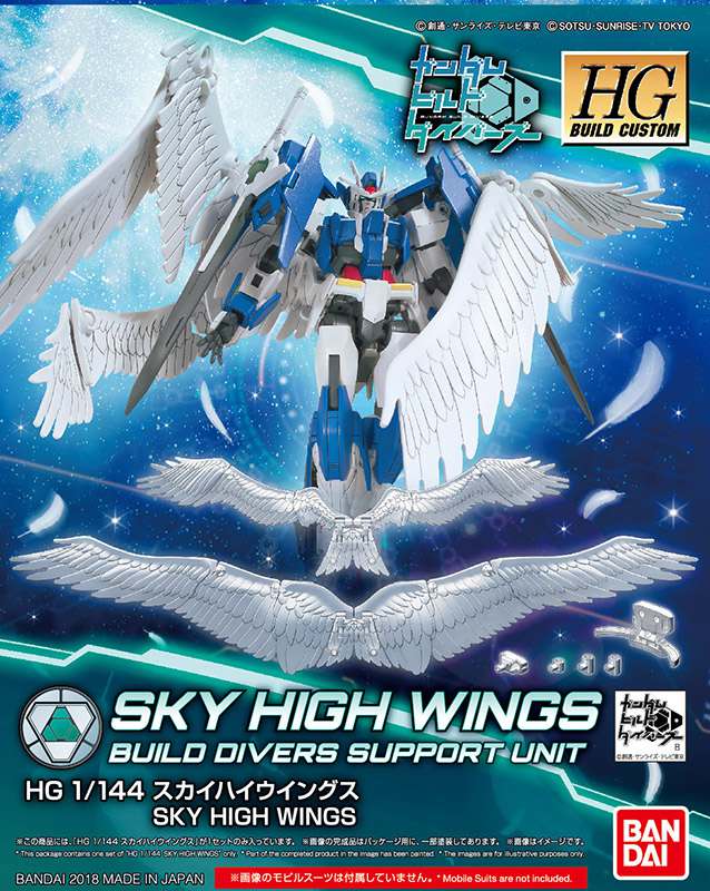HGBC Skyhigh Wings 1/144 - Byggsats med spektakulära vingar bandai model kit gunpla