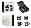 Got Houses Emblem B/W 4 Mug Set - Robotto
