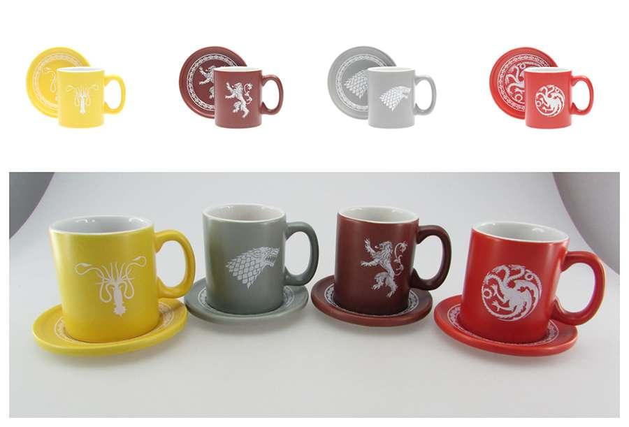 Got Emblems 4 Espresso Mug/Saucer Set - Robotto
