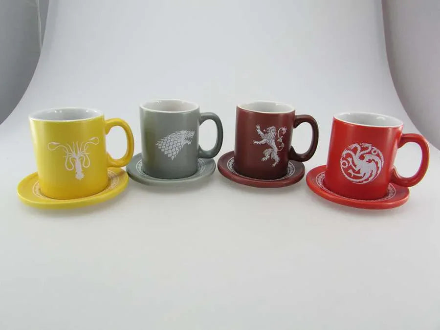 Got Emblems 4 Espresso Mug/Saucer Set - Robotto