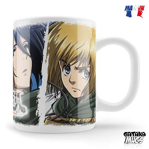 Aot Titan Killers Mug - En perfekt present för anime-fans unekorn