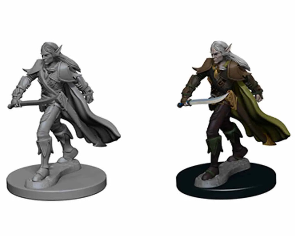Pathfinder Deep Cut Omålade Miniatyrer - Elf Manlig Krigare