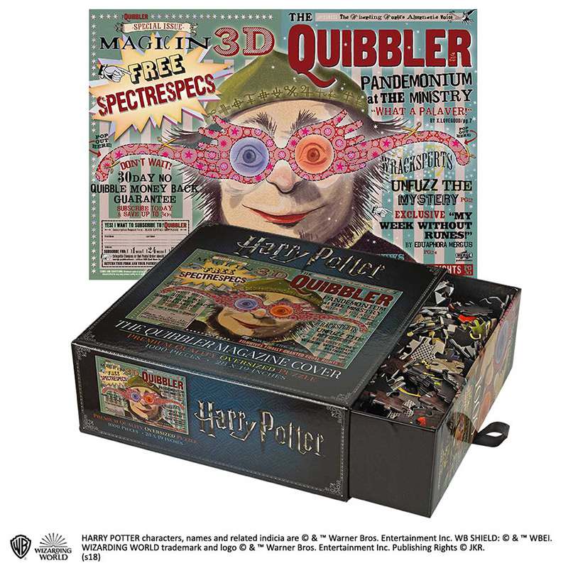 Harry Potter The Quibbler Magazine Cover Puzzle - 1000 Bitars noble collections