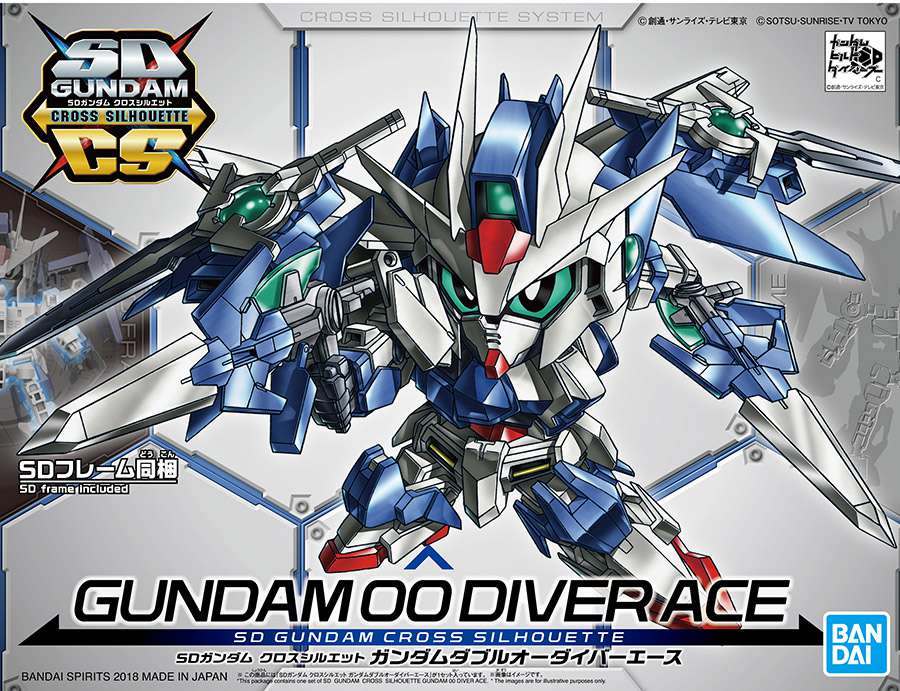 SD Cross Silhouette Gundam 00 Diver Ace bandai model kit gunpla