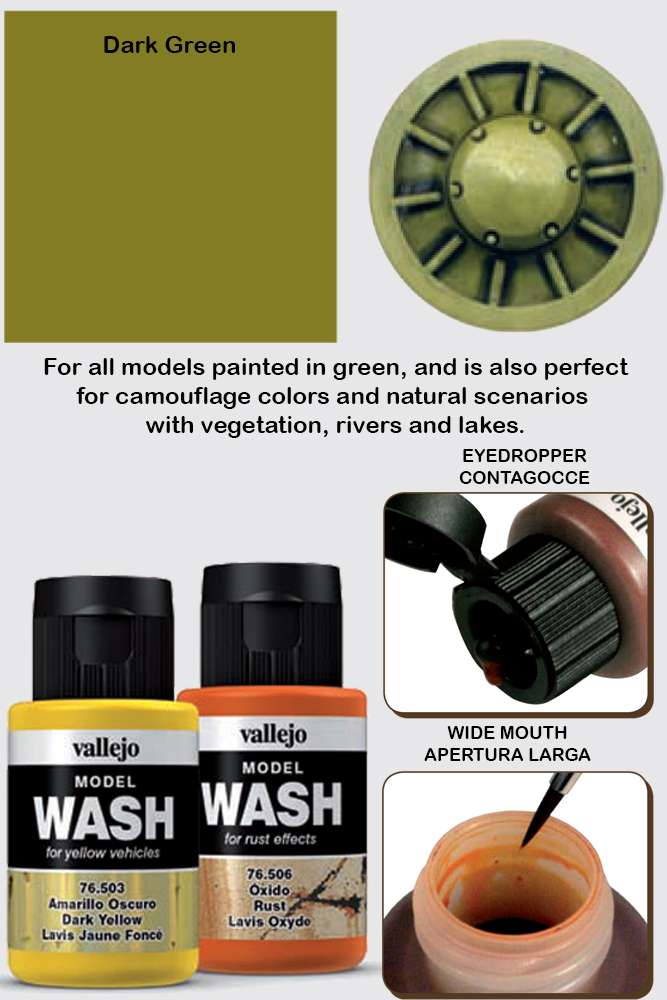 Model Wash 76512 Mörkgrön vallejo