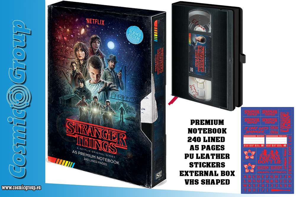 Stranger Things Series 1 VHS A5 Notebook pyramid international