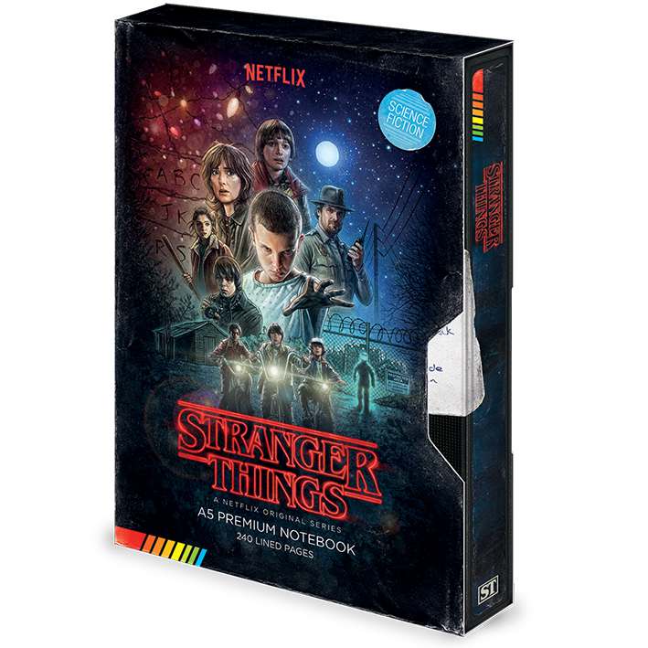 Stranger Things Series 1 VHS A5 Notebook pyramid international