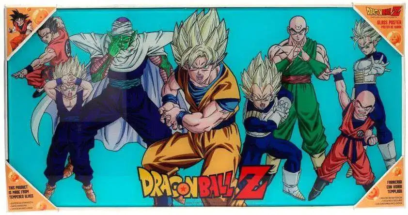 DRAGON BALL Z HEROES GLASS POSTER