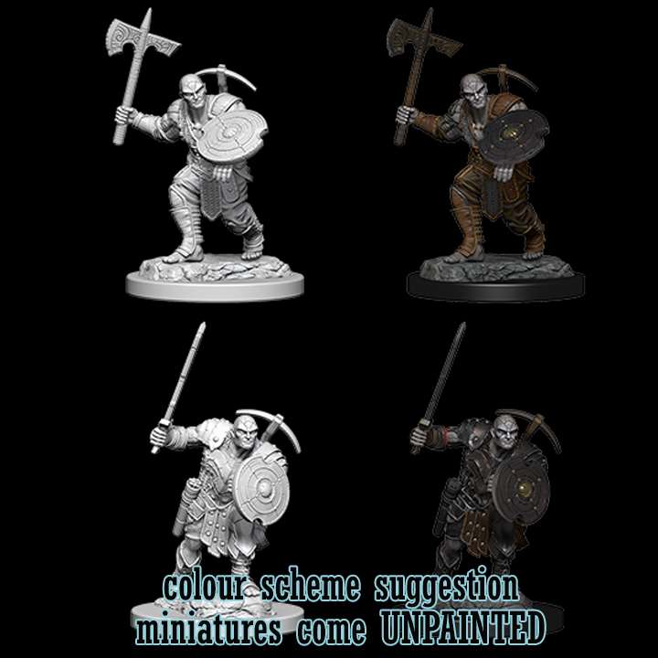 D&D Nolzur's Marvelous Miniatures: Earth Genasi Male Fighter wizkids