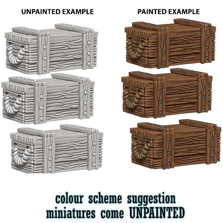 Wizkids Miniatyrer i Plastresin - Um Crates wizkids