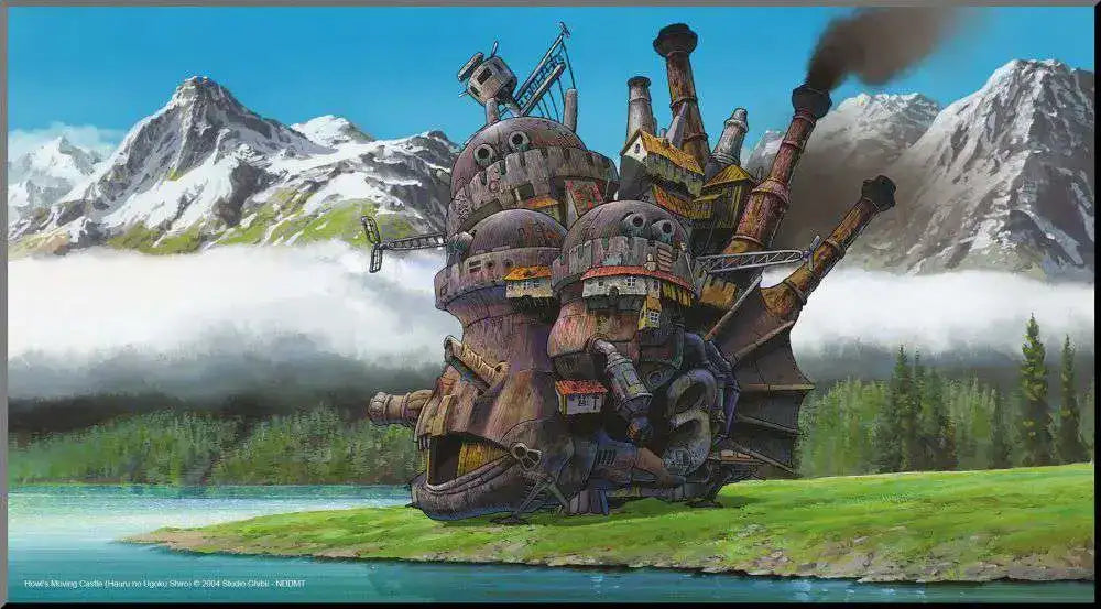HOWL'S MOVING CASTLE WOOD PANEL