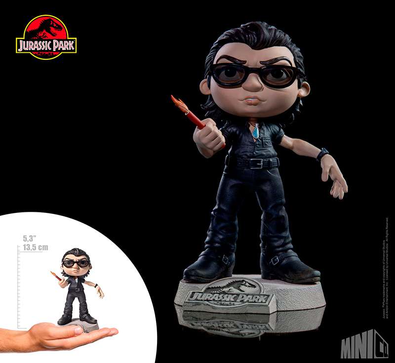 Jurassic Park Ian Malcolm Minico Figur iron studios