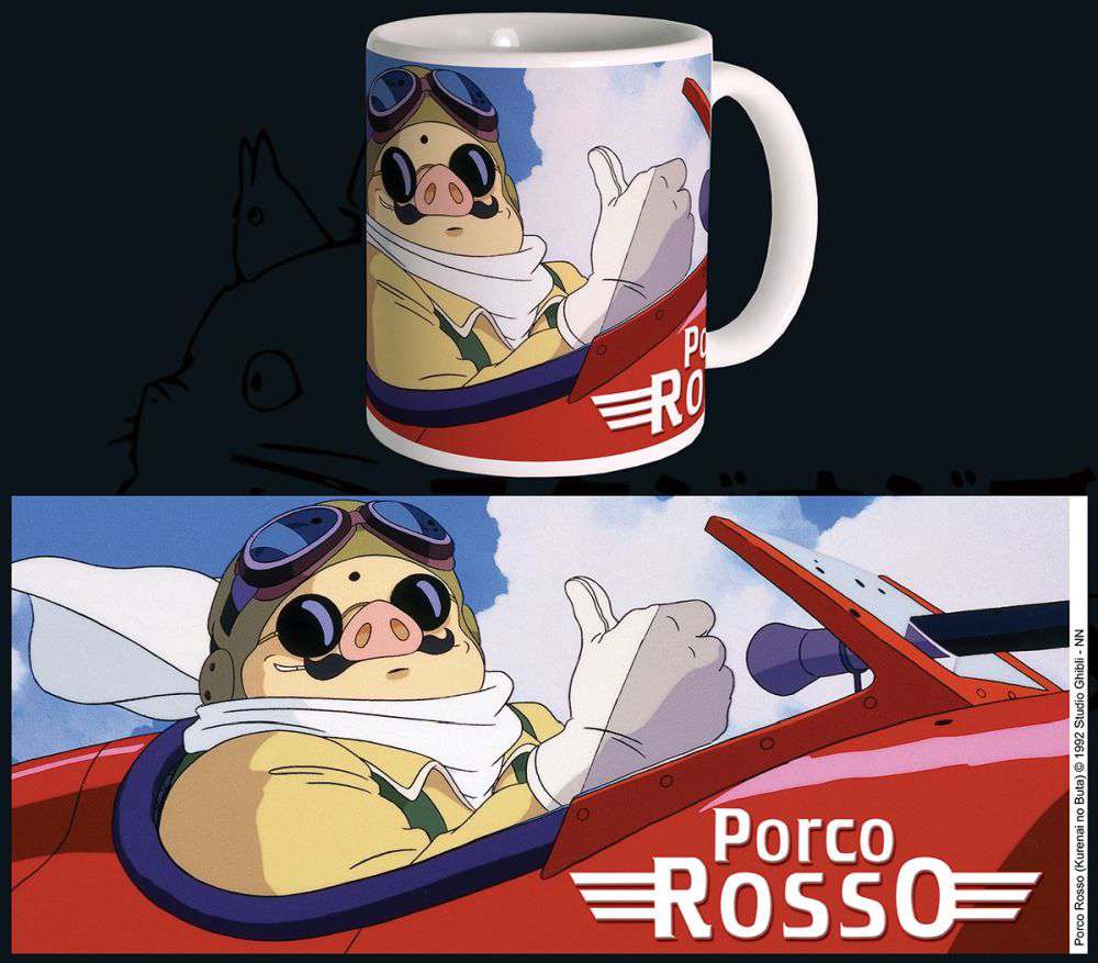 Porco Rosso Mugg - Studio Ghibli Karaktär studio ghibli