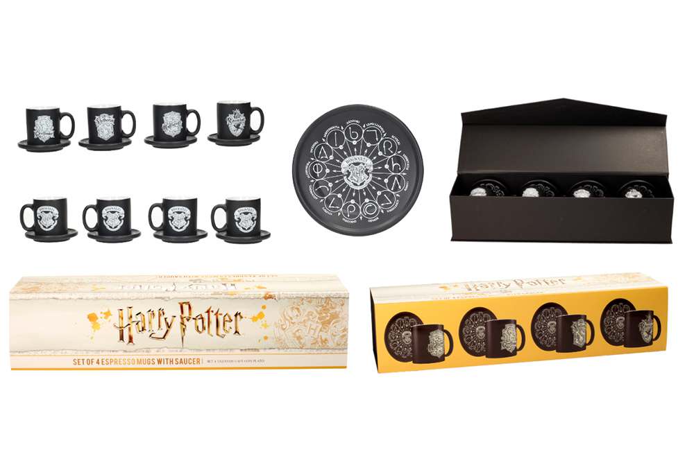 Hp emblems 4 espresso ceramic mug set sd toys