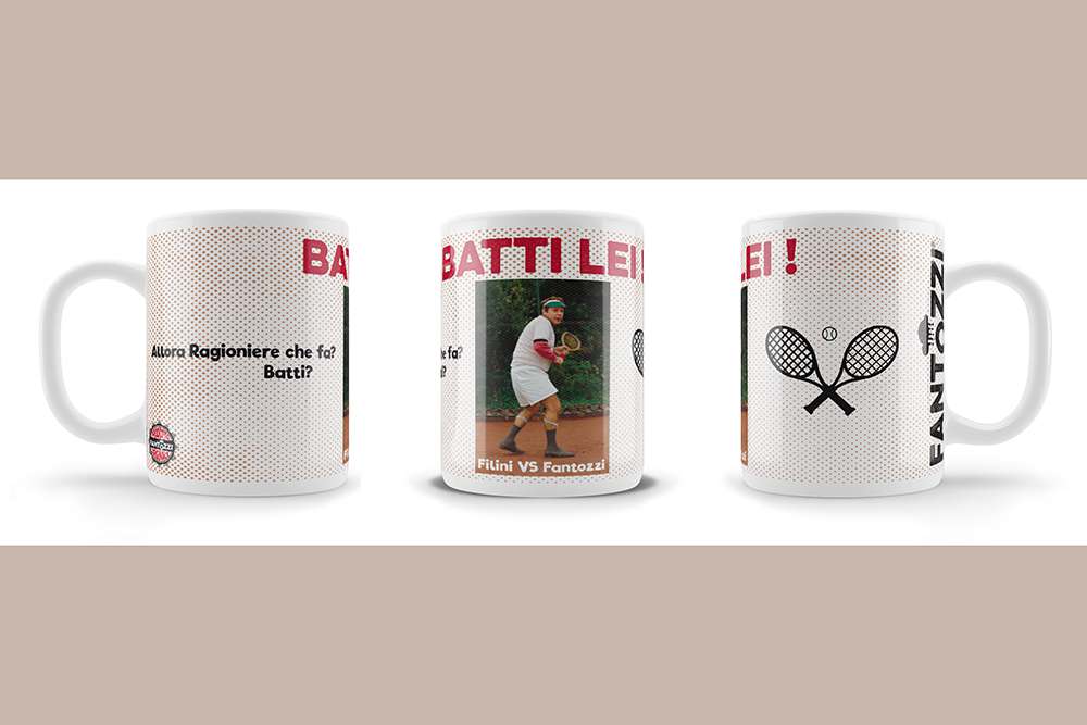 Fantozzi Tazza Tennis - Rolig Mugg med Kända Citaten infinite statue