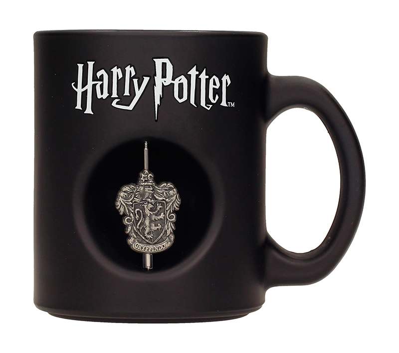HP Gryffindor 3D Spin Emblem Svart Mug sd toys