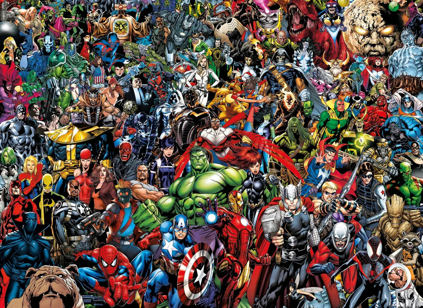 Marvel: All-Cast - Omöjlig Pussel 1000 Bitar - Robotto