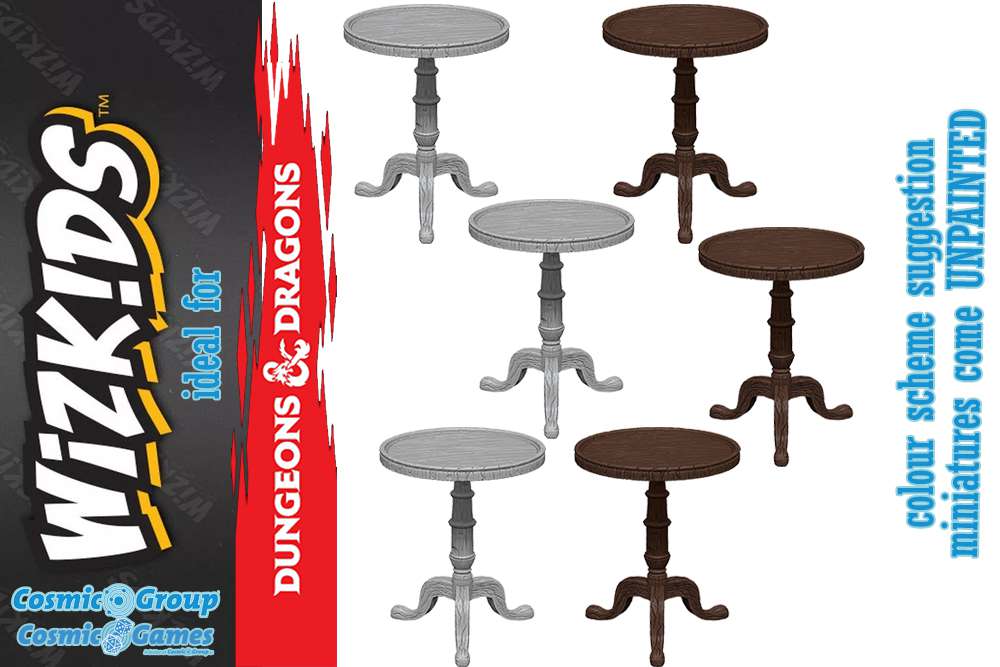 WizKids Mini Round Tables - Små Runda Bord i Plast wizkids